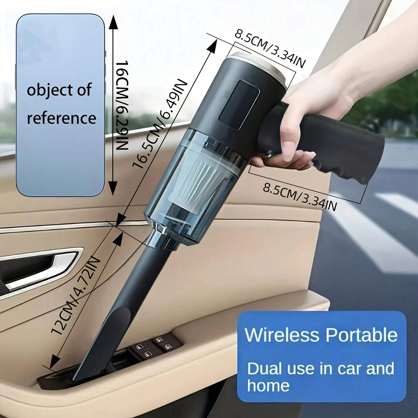 3-in-1 Wireless Portable Car Home Cleaner