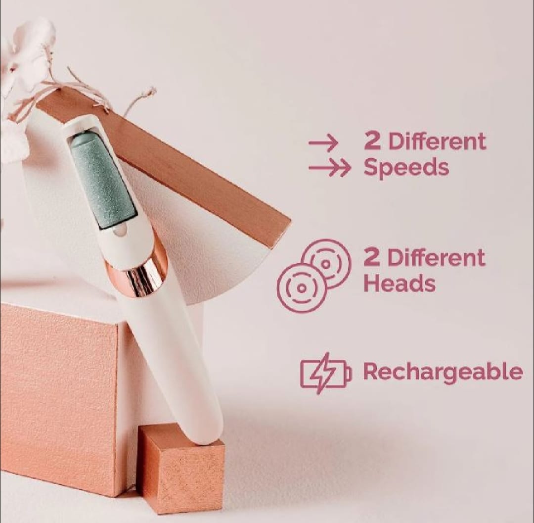 Electric Foot Callus Remover – Rechargeable Pedicure File for Dead Skin, Cracked Heels & Smooth Feet